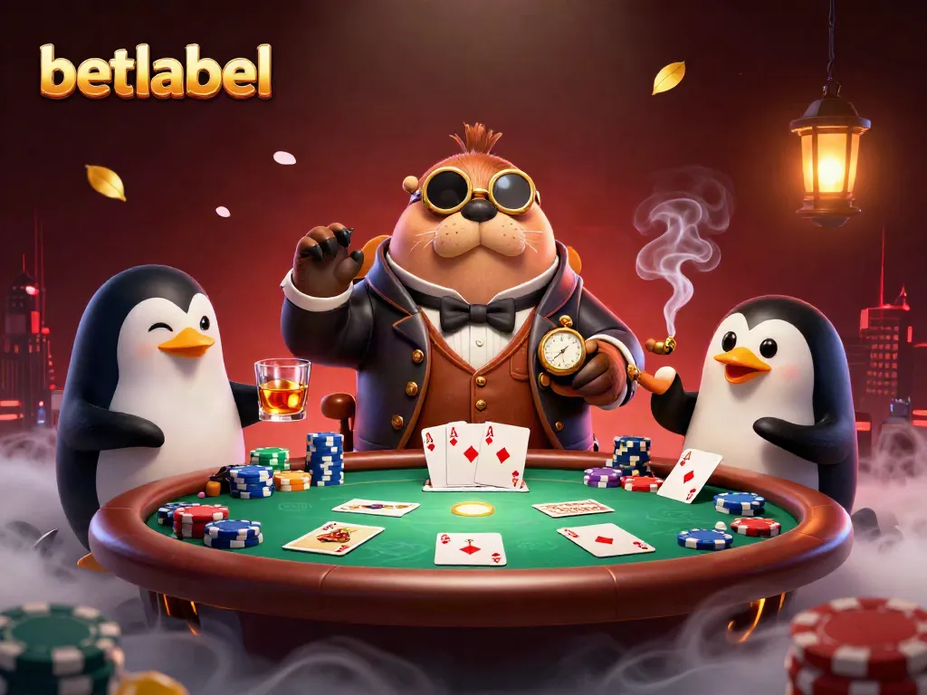 Engage with betlabel’s underwater poker action featuring a jolly walrus, sophisticated penguin dealer, and bluffing pufferfish.